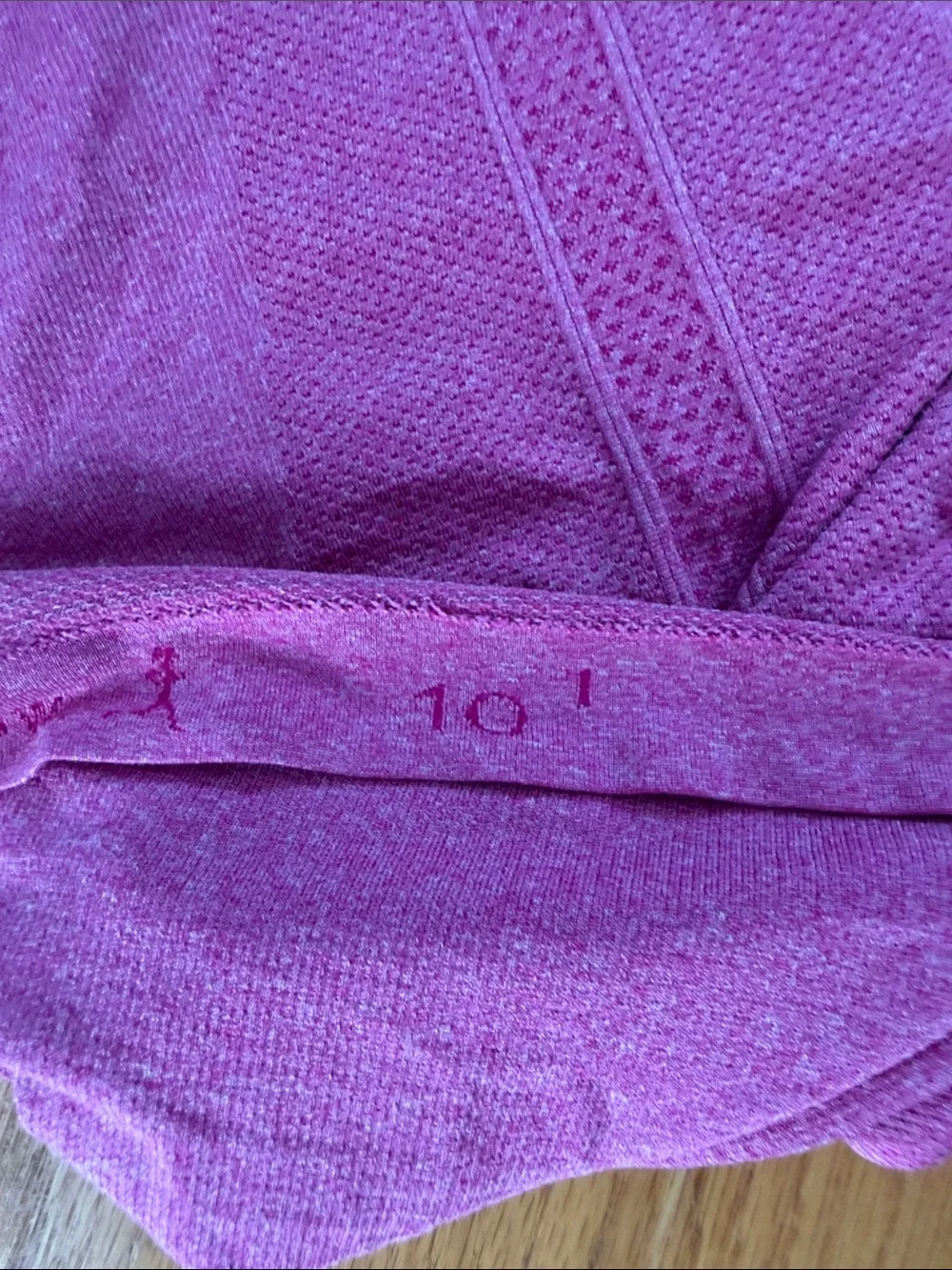 Lululemon Swiftly Tech Racerback Tank Top size 10 pink